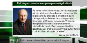 Întârzierea subvenţiilor din România, în atenţia lui Phil Hogan Agricultura