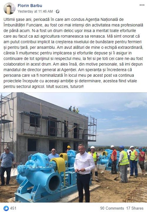 Florin Barbu si-a dat demisia de la conducerea ANIF 1 Florin Barbu si-a dat demisia de la conducerea ANIF Florin Barbu si-a dat demisia de la conducerea ANIF Stiri agricole