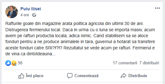 „Rafturi goale...”, reactia fermierilor: Politica agricola, la pamant! 1 „Rafturi goale...”, reactia fermierilor: Politica agricola, la pamant! „Rafturi goale...”, reactia fermierilor: Politica agricola, la pamant! Agricultura