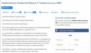 Petitia "Suplimentarea Fonduri EU pentru IMM" a atins 4400 de semnaturi in 2 zile si creste in continuare Recomandari