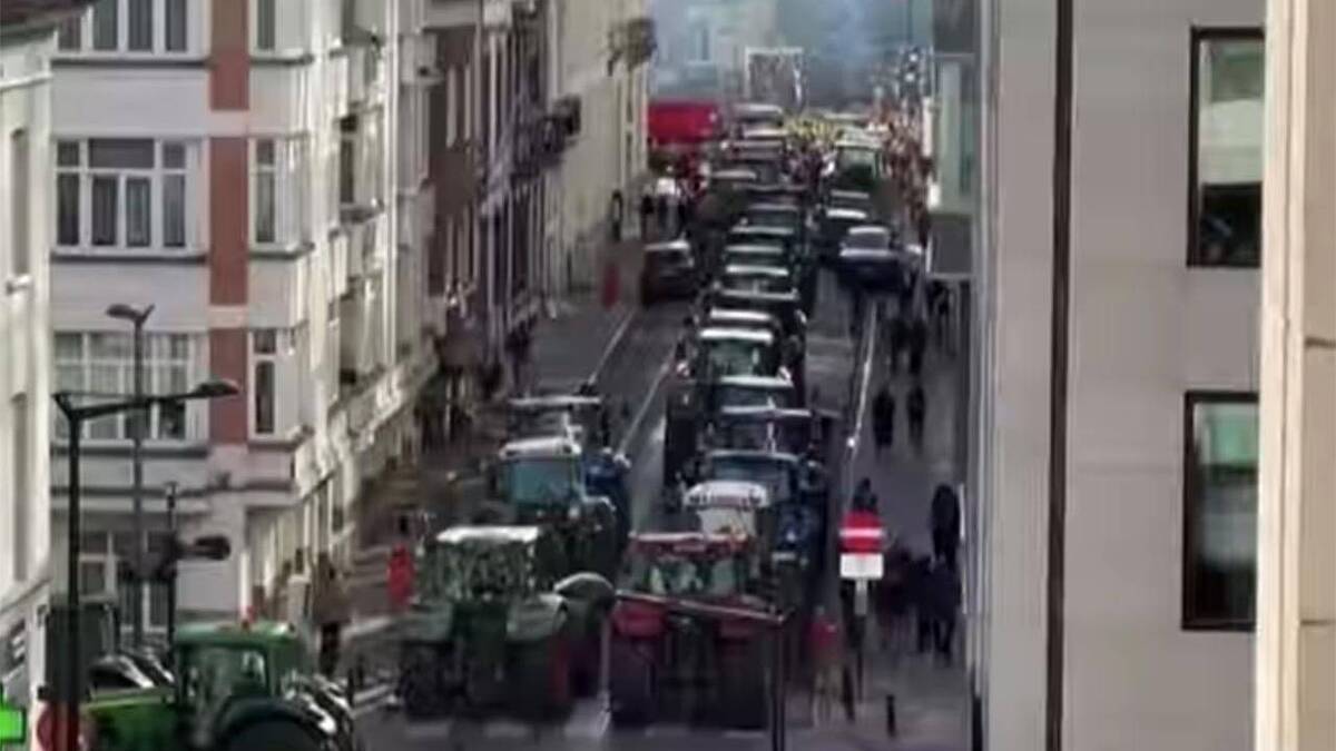 tractoare Bruxelles, protest la Bruxelles