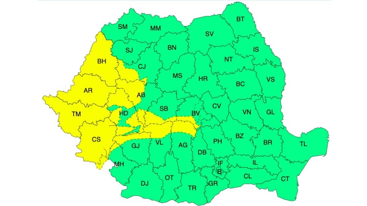 Meteo 23 octombrie – Cod galben de vânt puternic în 29 de județe! Meteo Meteo 23 octombrie