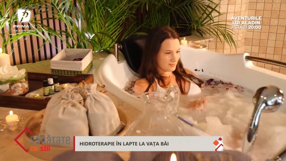 hidroterapia cu lapte