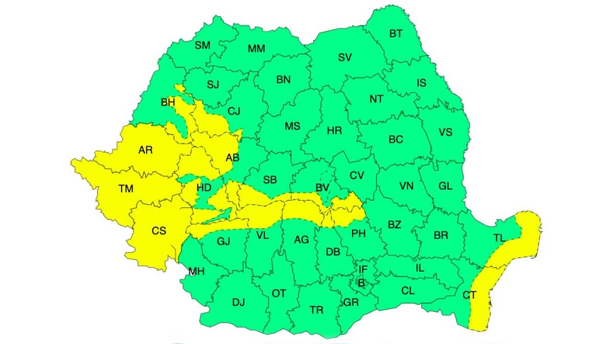 Meteo – Cod galben de vijelii în 16 județe! Ce urmează până de Crăciun Meteo meteo