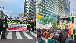 Fermierii români protestează la Bruxelles, Mercosur