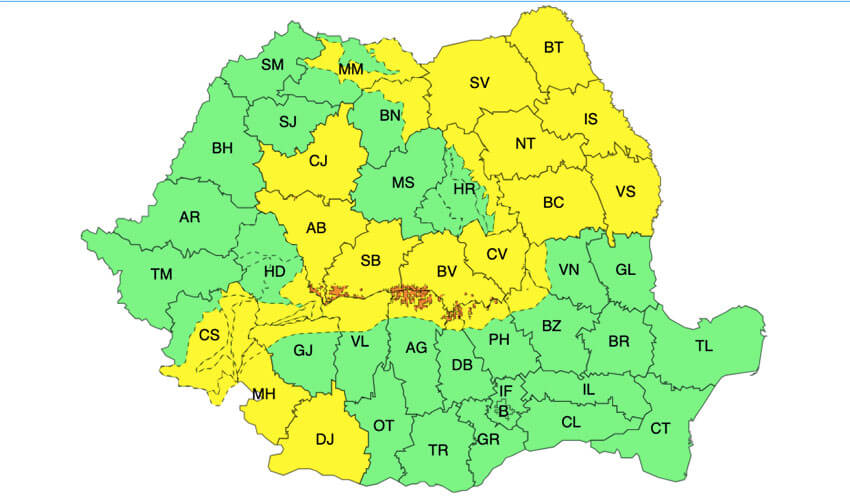 Meteo - Vremea rea se extinde! Avertizări de vijelii și ninsori viscolite în 36 de județe 2 Meteo - Vremea rea se extinde! Avertizări de vijelii și ninsori viscolite în 36 de județe Meteo - Vremea rea se extinde! Avertizări de vijelii și ninsori viscolite în 36 de județe Meteo meteo