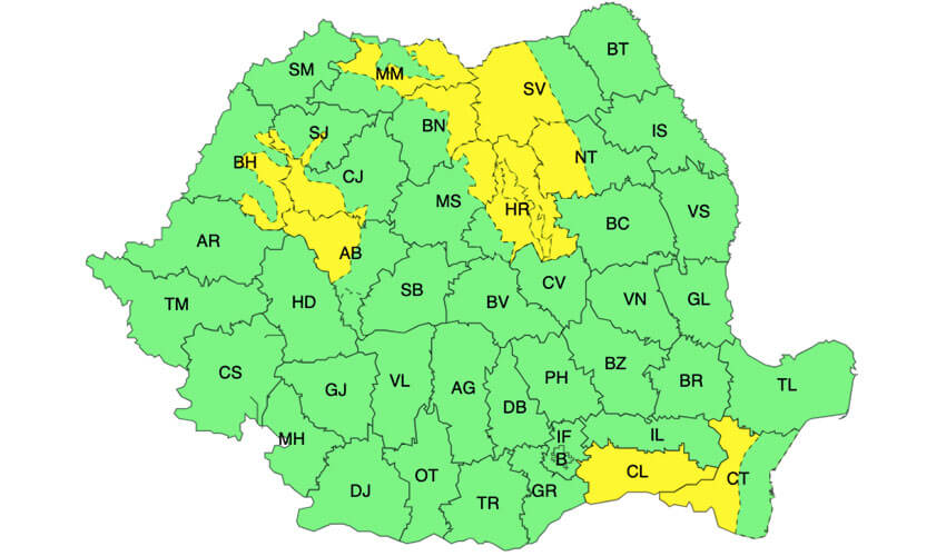Meteo – Ploi însemnate și vijelii! Weekend cu Cod galben în 37 de județe! 1 Meteo – Ploi însemnate și vijelii! Weekend cu Cod galben în 37 de județe! Meteo – Ploi însemnate și vijelii! Weekend cu Cod galben în 37 de județe! Meteo meteo