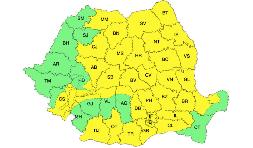 Meteo – Ploi însemnate și vijelii! Weekend cu Cod galben în 37 de județe! 2 Meteo – Ploi însemnate și vijelii! Weekend cu Cod galben în 37 de județe! Meteo – Ploi însemnate și vijelii! Weekend cu Cod galben în 37 de județe! Meteo meteo