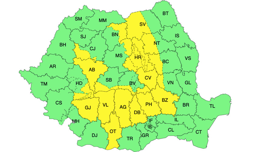 Meteo – Temperaturi de 37°C până duminică seara! Cod galben de caniculă în 13 județe și în Capitală! 2 Meteo – Temperaturi de 37°C până duminică seara! Cod galben de caniculă în 13 județe și în Capitală! Meteo – Temperaturi de 37°C până duminică seara! Cod galben de caniculă în 13 județe și în Capitală! Meteo meteo